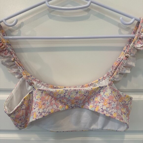EUC - LoveShackFancy Palm Bikini Top - Size Small - Picture 3 of 4